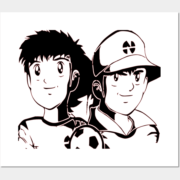 Tsubasa and Genzo Captain Tsubasa Wall Art by OtakuPapercraft